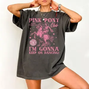 Chemise Chappell Roan, chemise rose du poney club, tournée des princesses du Midwest, chemise musique Sapphic Lesbian Pride, continuez à danser, t-shirt musique WLW Pride
