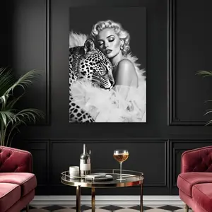 Marilyn Monroe Glam Leopard Art Print