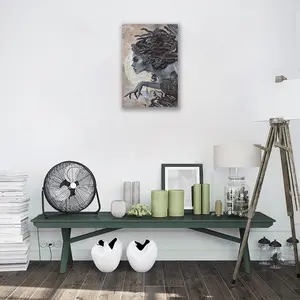 Medusa Wall Art Canvas Framed Greek Mythology Print Horror Poster Decoration for Bedroom Kitchen Paintings Artistic Anubis Design