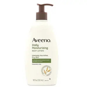 Aveeno Daily Moisturizing Body Lotion with Soothing Oat and Rich Emollients to Nourish Dry Skin, Fragrance-Free, 24fl oz (Pack of 1) Body Care Moisture