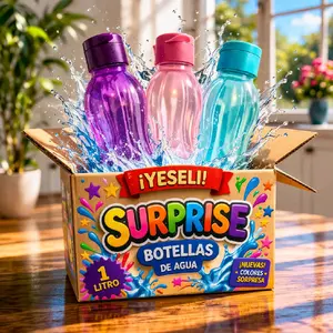 Set of 3 1L each Eco Bottle Surpise Colors may vary Drinkware