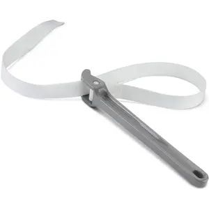 Strap Wrench 12" Handle, Adjustable Nylon Strap Pipe Wrenches, Oil Filter Strap Opener Wrench