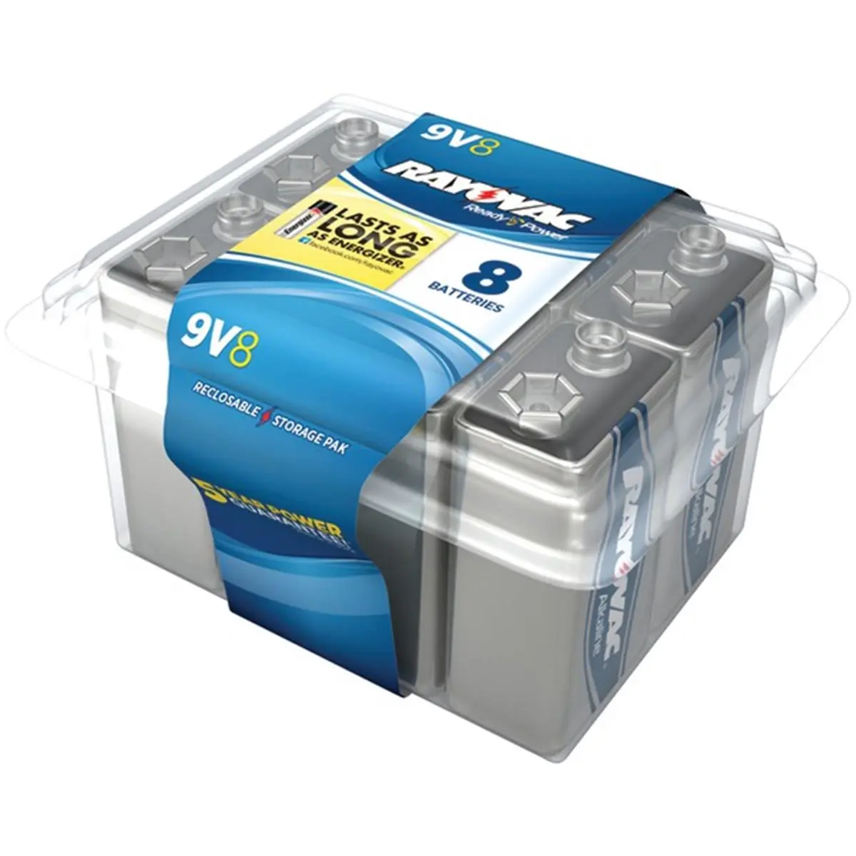 212 MAIN Rayovac 9V Alkaline Batteries - Reclosable Pro Tray Package, Long-Lasting Replacement for Sports, Outdoor Cycling Leisure Equipment, Alkaline Battery, Battery Replacement