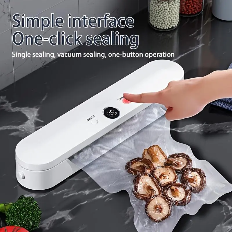 Automatic Vacuum Sealer Machine For Food Storage With Free Food Saver Bags 220V Sealing Machine for Vacuum package