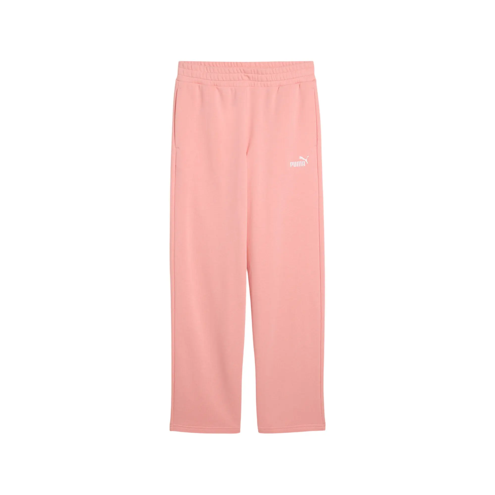 PUMA Womens Essentials Small No.1 Logo Comfort Straight Pants Casual - Pink