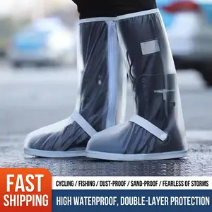 Waterproof Rain Boot Covers – Non-Slip High Boots for Hiking, Camping, Cycling, Gardening