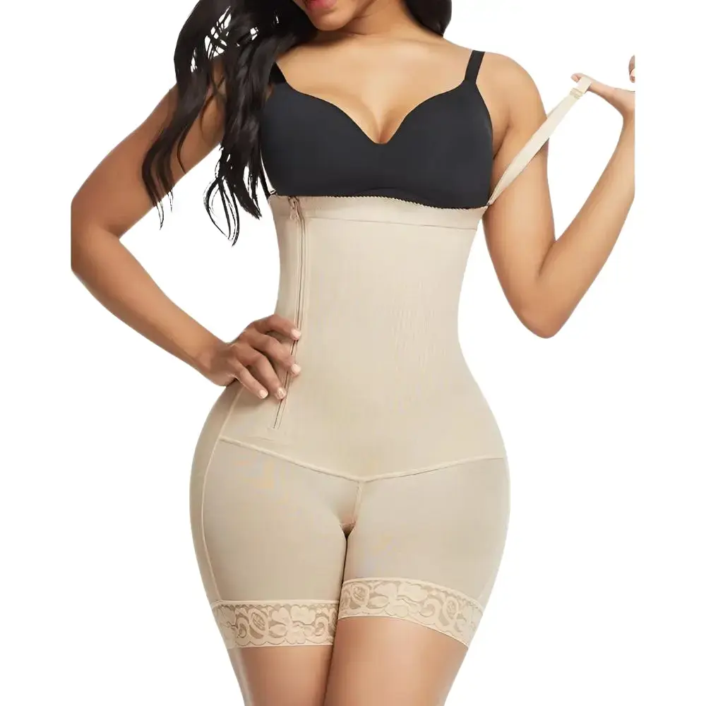 Post-Op Sculpting Faja | Side-Zip, Butt Lift & Detachable Straps