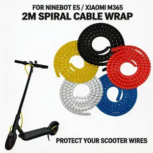 Multifunctional Wire Protection Cover, Anti-Pet Biting, Safety, Anti-Tangle Cable Organizer, Fits Ninebot Es Series & Xiaomi M365/m365 Pro Scooters