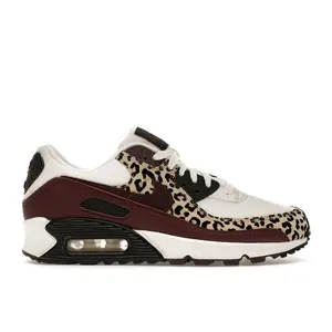 Nike Women's Air Max 90 Leopard Burgundy Running Shoes, from StockX