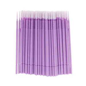 VOCOSTE Disposable False Eyelash Removal Cotton Swab Dark Purple 100 Pcs