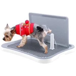 Pee Pad Holder Indoor Potty Tray for Puppy and Small Dog with Non-Skid Feet White Easy to Use Convenient Design Anti-Slip Protection Comfortable and Dry #Summervibes #petlovers, Indoor Use