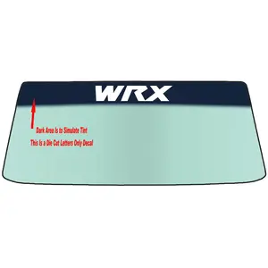 Fits A SUBARU WRX - Two Styles Vehicle Custom Windshield Banner Graphic Die Cut Decal - Vinyl Application Tool Included