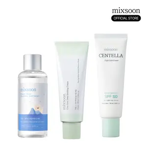 [mixsoon Official Shop] Moisture Barrier Support Set - Hyaluronic Acid Lightweight Moisturizing Cream, Soothing for All Skin Types, Single Item with Deep Hydration, Barrier Recovery, Daily UV Protection