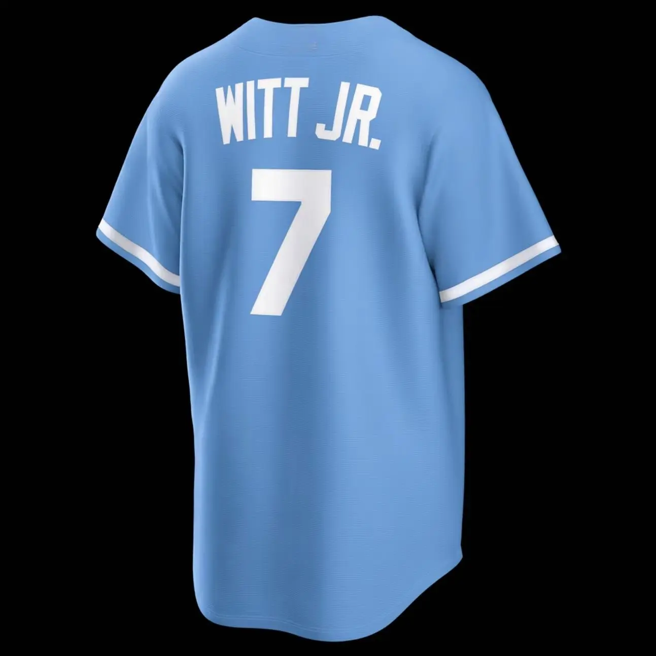 Unisex Baseball Jersey Witt Jr. Kansas City 7 Alternate Replica Jersey - Light Blue