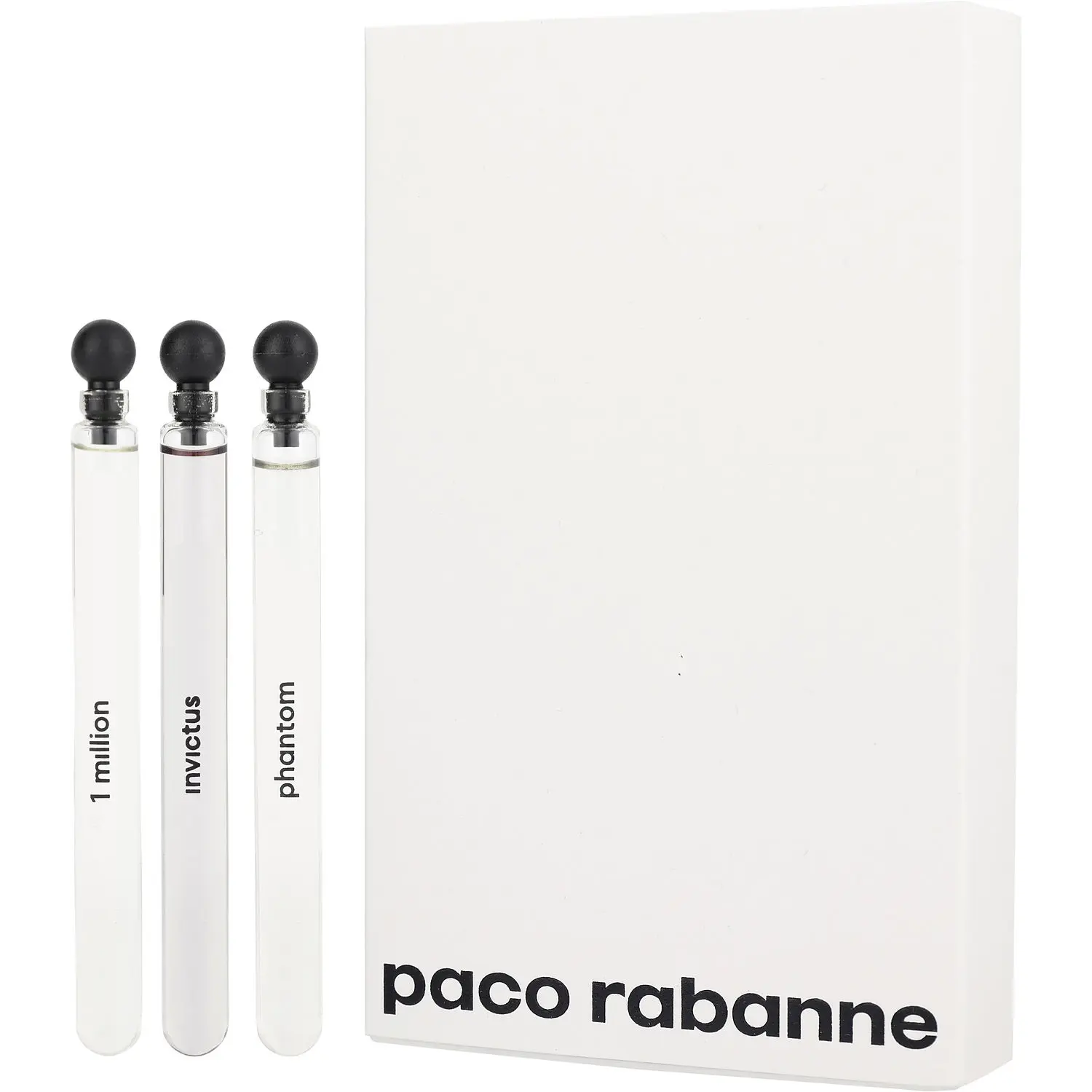 Paco Rabanne Variety Set-3 Piece Mens Mini Variety With 1 Million & Invictus & Phantom And All Are Edt 0.14 Oz Minis For Men