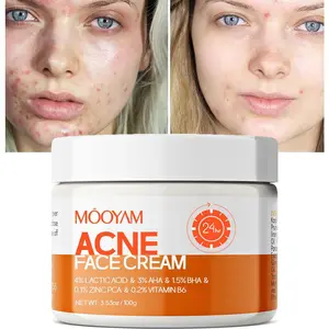 【FDA】MOOYAM Acne Repair Cream (Salicylic Acid + Centella) Fast Acne Relief | Minimizes Breakouts | Non-Drying Herbal Moisturizer for Acne-Prone Skin