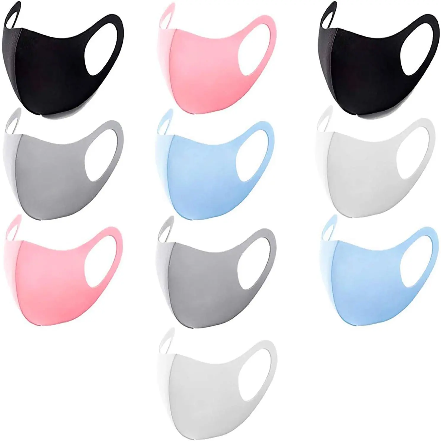 Premium Second Skin Cloth Face Masks | Buttery Soft Reusable Washable Fabric Masks Breathable Comfortable Daily Use