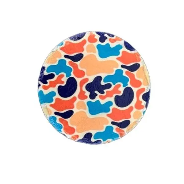 Camo Splash Slate Coasters Set of Four - High-Quality Natural Slate, Vibrant UV Printing, Non-Slip Padding, Waterproof Design Printed Tableware Stylish