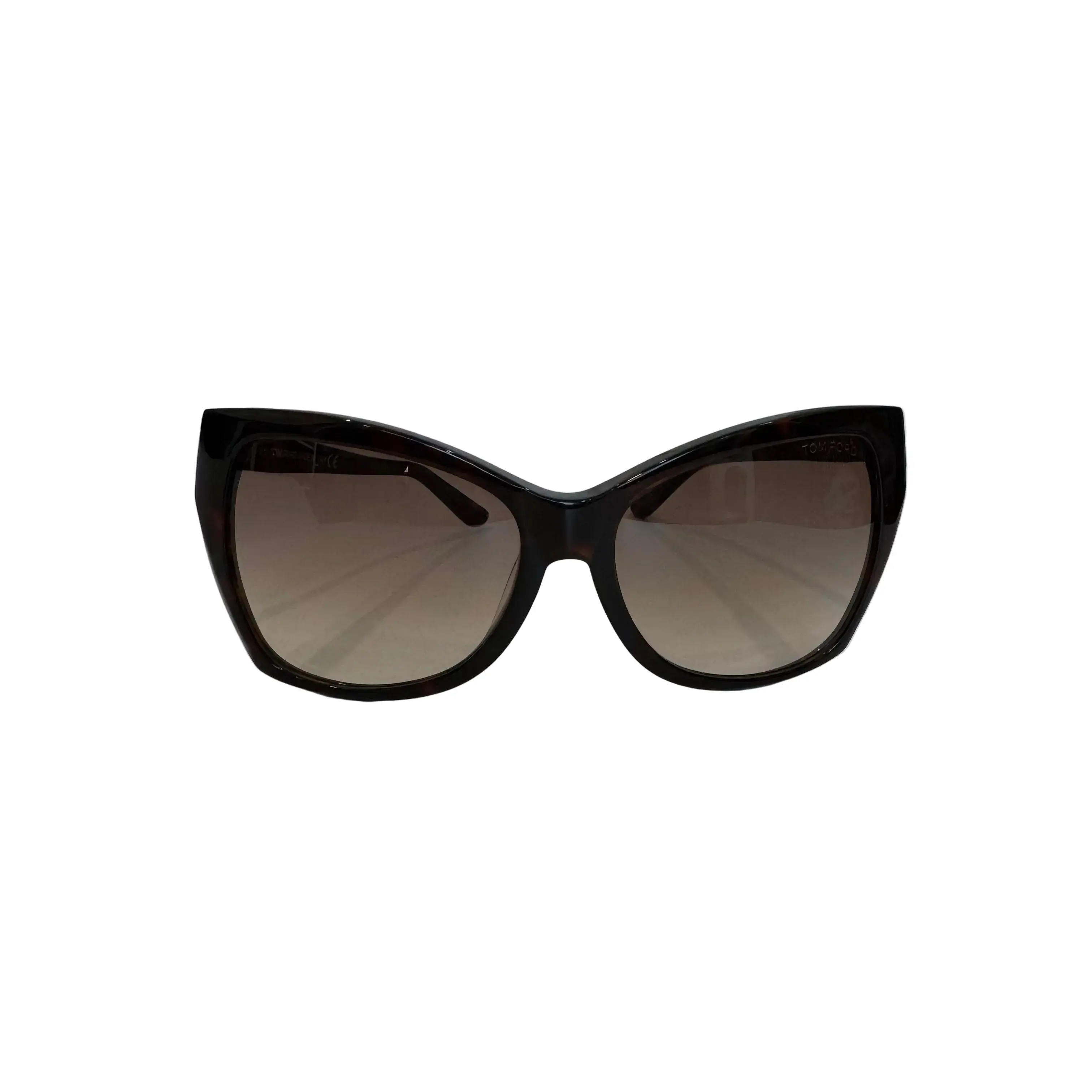 Pre-owned Tom Ford Carli Cat Eye Sunglasses (Brown) TOM.A.1000