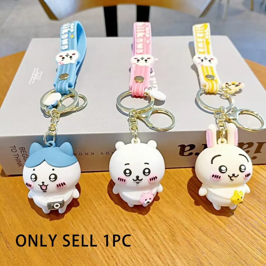Cute Anime Cartoon Keychain, Backpack Series Keychains, Trendy Cute Keychain, Cute Keychain Accessory, Includes Three Styles, Perfect Gift for Friends, Hangable on Keys or Bags, Keychain Pendant