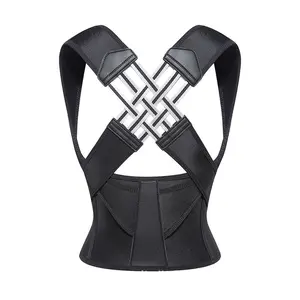 Anti Hunchback Brace Adjustable Posture Corrector Back Neck Pain Relief Comfortable Upper Back Support Spine Alignment Ergonomic Design Hunchback Prevention Unisex Posture Trainer for Work Home Study Pain Relief Device