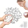 100 Compressed Towel Tablets - Disposable Face Towels, Fast-Drying, Lightweight Bathing Accessories for Adult Camping, Travel; Facial Cleansing, Makeup Removal Supplies