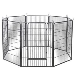 SuperDeal Pets 40-Inch Foldable 8-Panel Dog Playpen - Exercise Fence for Pets