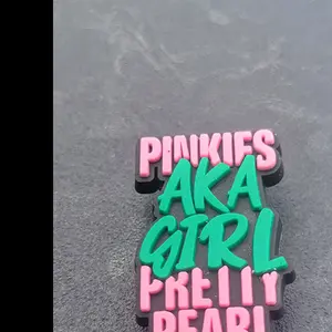 Alpha Kappa Alpha Shoe Decoration Charms, Jibbitz for Shoe Accessories