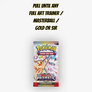 Prismatic Evolutions Live Opening - 1x - Full Art Trainer / Masterball / Gold or SIR