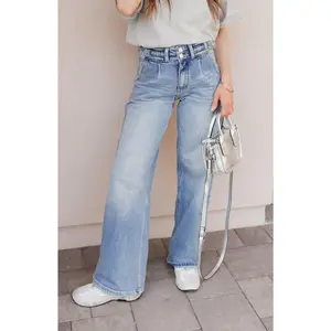 KANCAN Blue Lagoon Wide Leg Kancan Jeans
