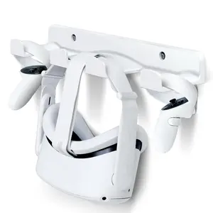 VR Wall Mount - Storage Stand Holder Hook for Meta/Oculus Quest 3/2/Quest/Rift/ Rift S/PSVR 2/Valve Index/ HTC Vive/HP Reverb G2/Playstation VR Headsets, Gaming Controller Hanger Space Saving springtok
