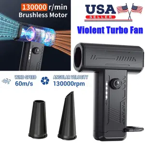 130000 RPM Turbo Blower Jet Fan Rechargeable Violent Turbofan Brushless Motor