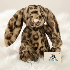 Jellycat Cobblehop Leopard Bunny Plush Exclusive NWT Toy Doll Soft Stuffed Gifts With Dust Bag