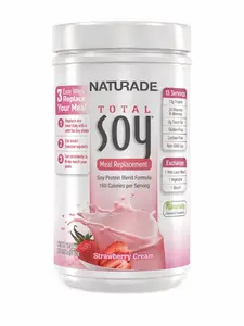 Naturade Total Soy Meal Replacement Powder Supplement, Fitness & Healthcare Support, Protein & Fiber-Rich Nutritional Drink Mix