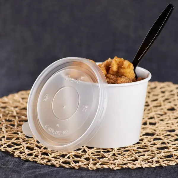 [500 ct] 32 oz Food Container Lids | PP | 115 mm