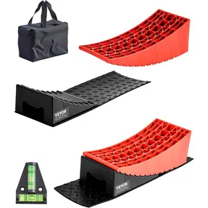 fathersdaygift  VEVOR Camper Levelers, 2 Pcs RV Leveling Blocks, up to 8818.5lbs Camper Wheel Chocks, Max. 4 Leveling Height Heavy Duty Curved Levelers, RV Camper Leveler Kit with Anti - Slip Mat Carrying Bag LevelVEVOR Super Brand Day