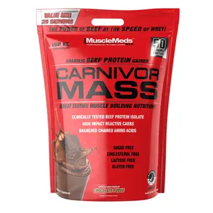 CARNIVOR MASS, 50g High Calorie Beef Protein, 10lb Supplement