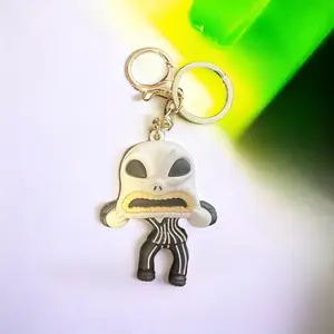 Christmas Eve Jack Cartoon Spooky Halloween Keychain Backpack Pendant TNBC