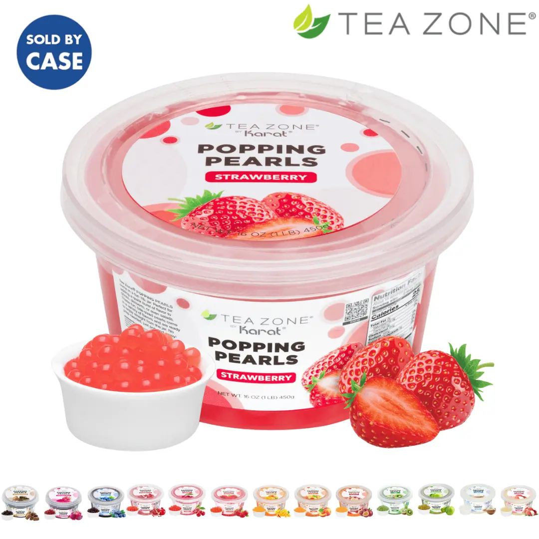 Tea Zone POPPING PEARLS - Case (12 jars of 1lb)