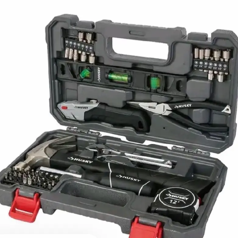Husky 52-Piece Homeowner's All-in-1 Hand Tool Kit for Home Repairs, Basic Maintenance