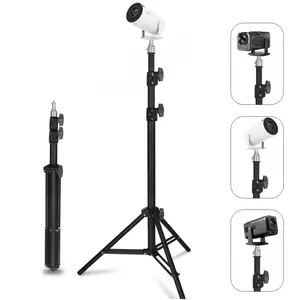 Portable Projector Stand, 1 Count Sturdy Floor Mount for Home and Office, Easy To Assemble and Multi-angle Adjustment Projector Tripod, Adjustable Compact