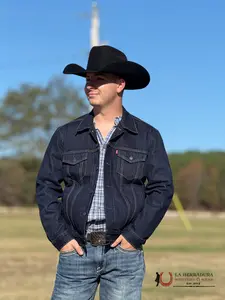 LEVI’S SUPER DARK BLUE TRUCKER JACKET - 723340134