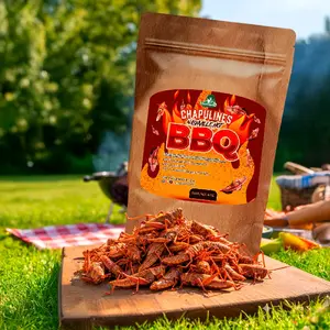 El Mexicanito:Chapulines NASHVILLE HOT BBQ 4oz Originally Oaxaca Mexico