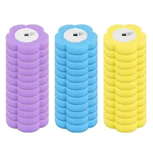 Disposable Toilet Brush Refill, 36pcs/set 3 Layer Sponge Toilet Brush Replacement Head, Household Cleaning Tool for Bathroom Toilet, House Accessories, Home Cleaning Products, Cleaning Supplies, Essential Items for Home