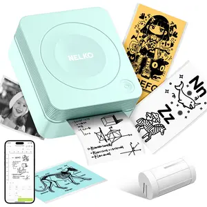PM230 Portable Thermal Printer with 3 Rolls Paper, for DIY Creation, Study Notes, Photos，Receipts, Lists, Memos, Ideal for Valentine's Day Gift, Mothersdaygift #SummerVibes