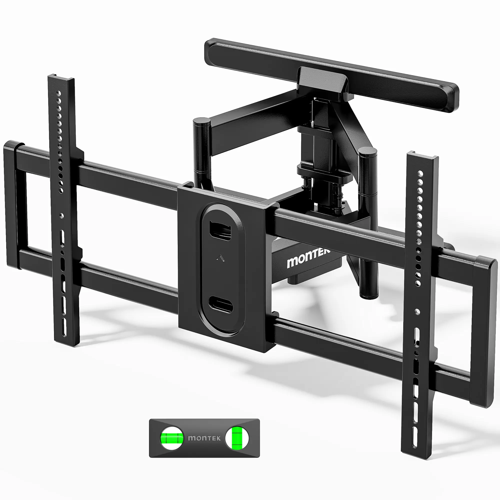 monTEK Full Motion Adjustable HDTV Wall Mount with Cable Management - Fully Assembled Swivel-Tilt Articulating Bracket for 13-120 Inch (43-95 Inch Range) Flat & Curved TVs/Monitors, Holds Up to 264 lbs, Ideal for Gaming Rooms, Hdtv Wall Bracket, Minimalis