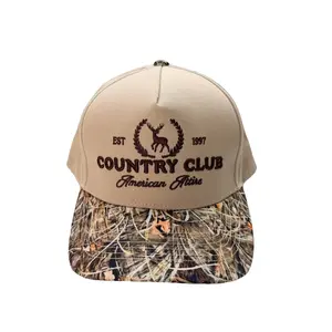 Outdoor Hunting Hat Camo Trucker Cap with Deer Embroidery, Adjustable Snapback, Breathable Mesh Back, Perfect Gift for Men, Hunters, Fishermen, Country Style