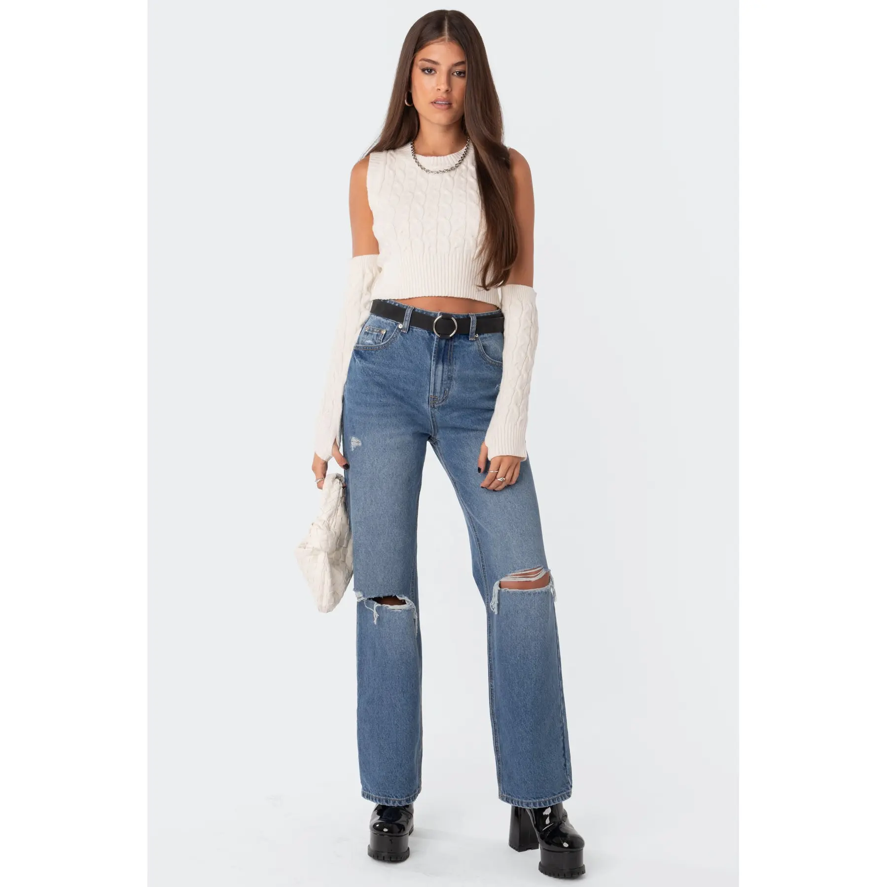 Lori High-Rise Wide Leg Jeans