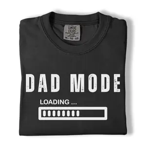 Comfort Colors Dad Mode Loading Shirt, New Dad Shirt, Dad To Be Graphic Tee, Pregnancy Announcement Gift for Dads