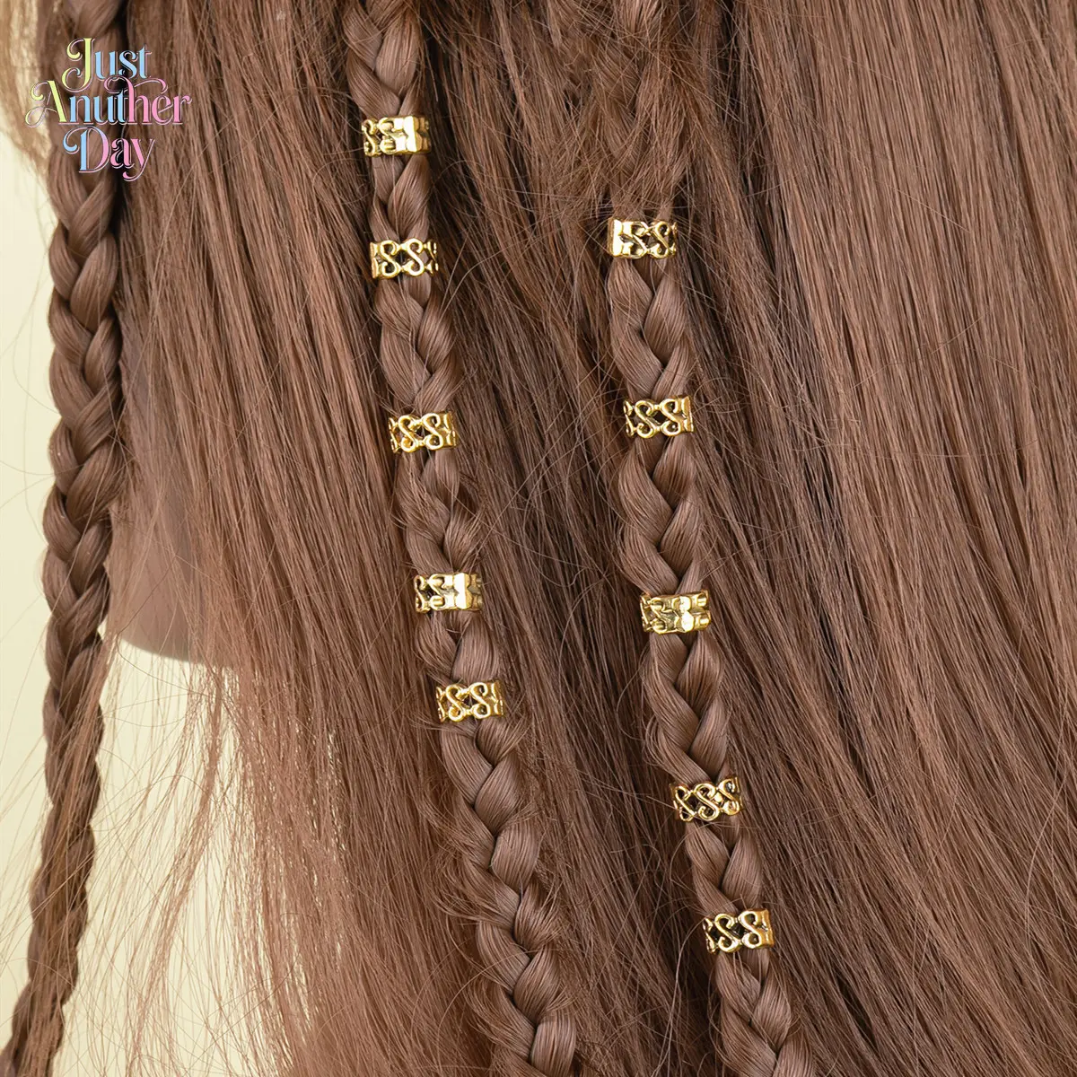 Vintage Gold Hair Cuffs Set Hollow Celtic Pattern Beads for Braids and Dreadlocks Easy to Style for Festivals Concerts and Everyday Edgy Looks Ideal for Adding Bohemian Flair
